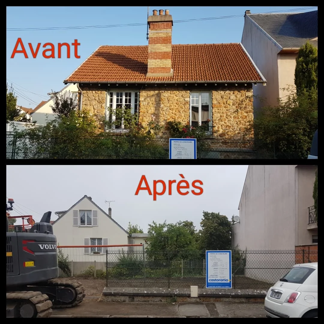 Démolition complète d'une maison